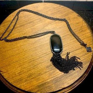 Kendra Scott black gunmetal necklace